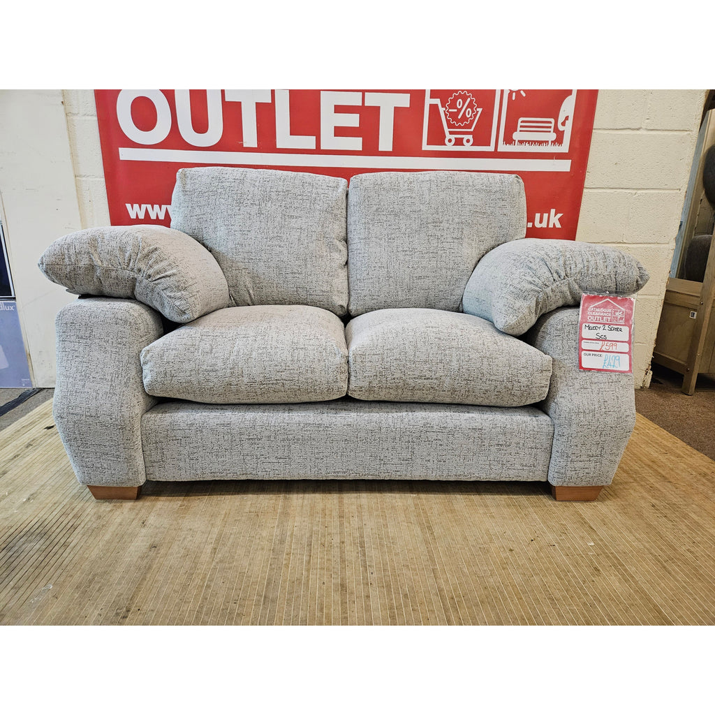 Melody 2 Seater Fabric Sofa - Grey / A Grade