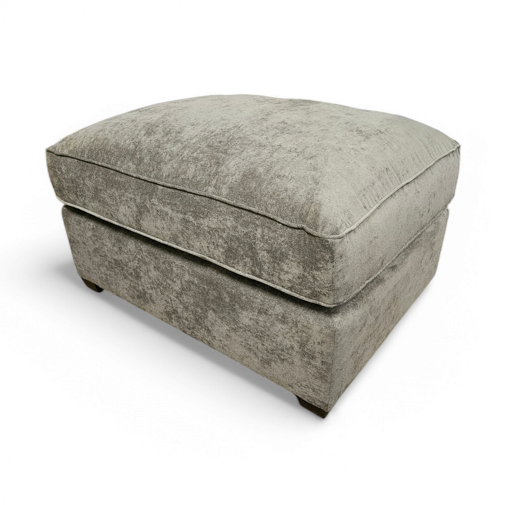 Foster Fabric Footstool - Kingston Grey / A Grade