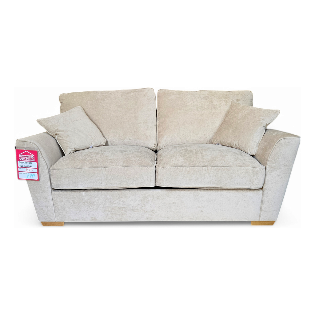 Foster 140cm Deluxe Sofa Bed - Kingston Beige / A Grade