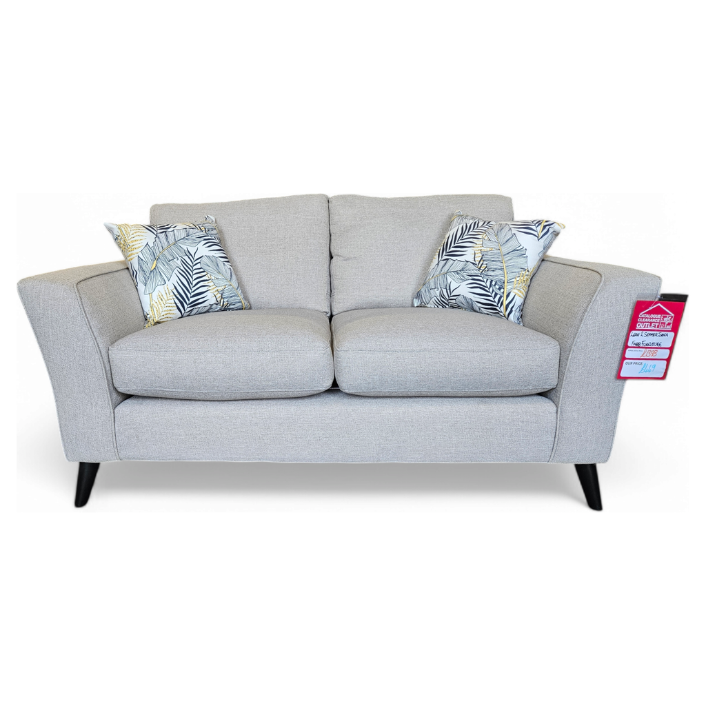 Leah 2 Seater Fabric Sofa - Oatmeal / B Grade