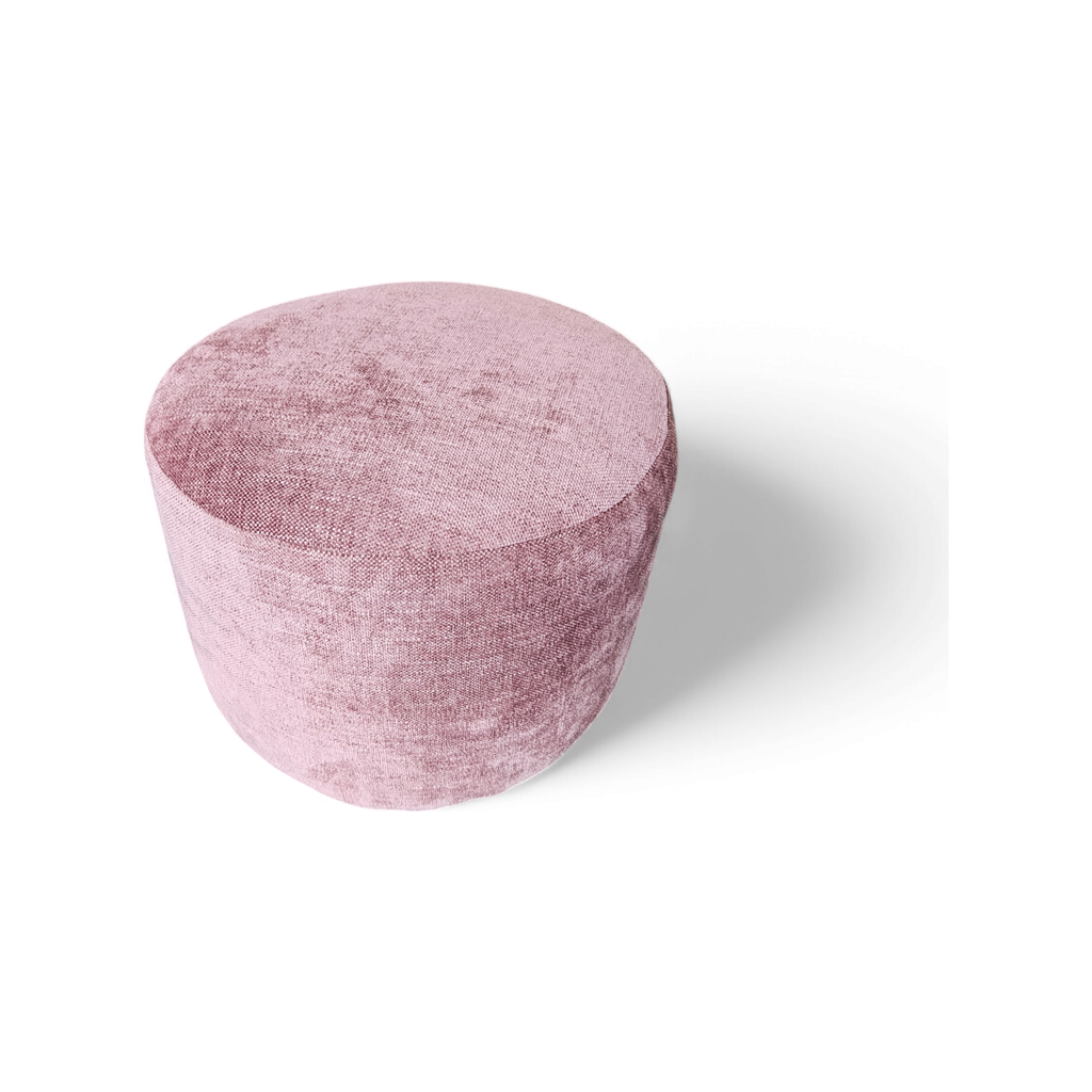 Rose Round Footstool - Dusk Pink / B Grade