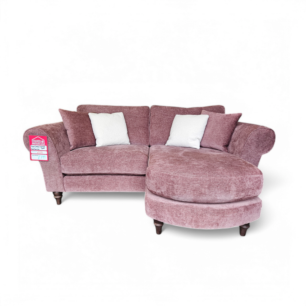 Rosa chaise Lounger Sofa - Dusk Pink / B Grade