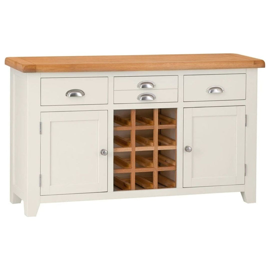 HP Large Wine Rack Sideboard - Cream / A Grade