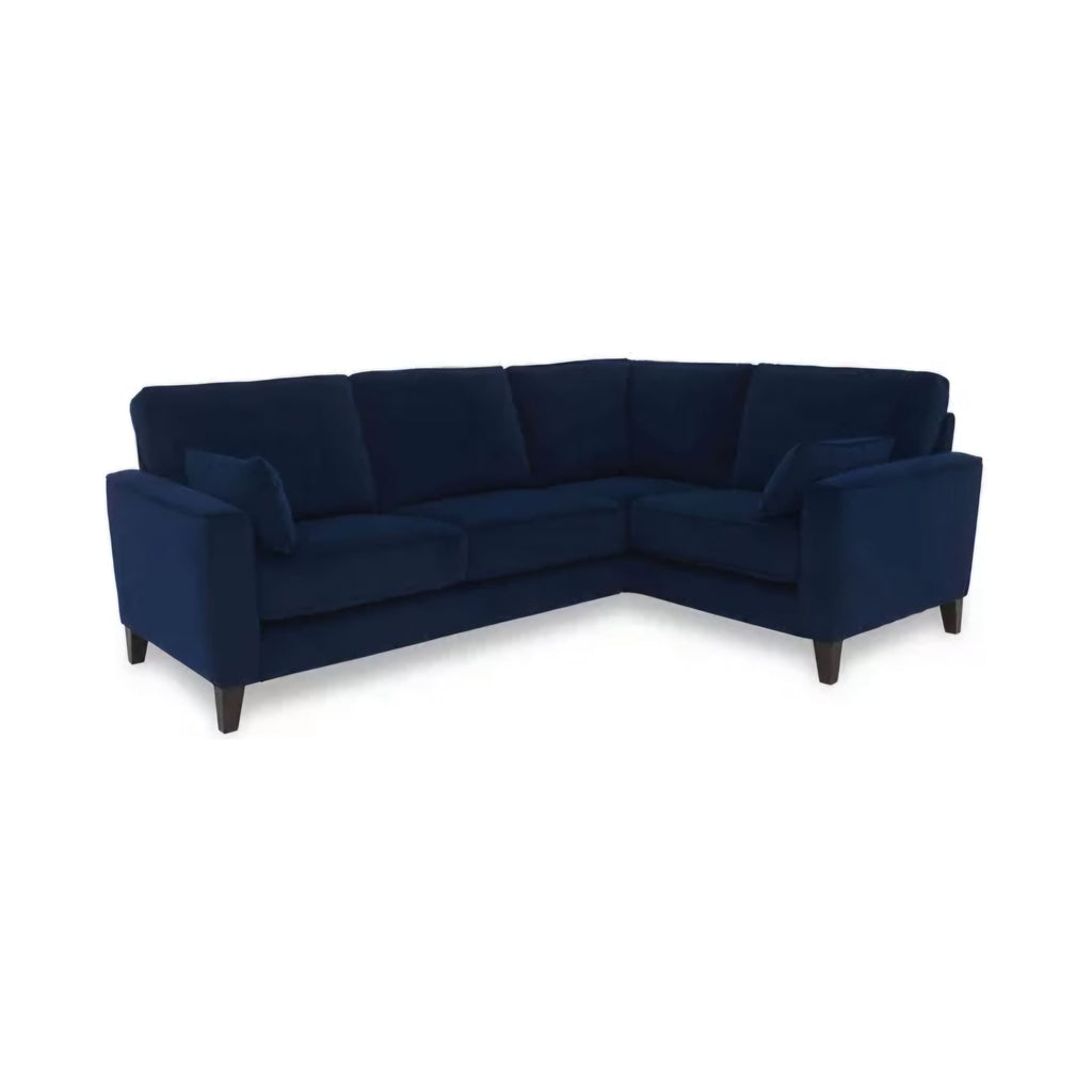 Brondby Small Fabric Corner Sofa - Navy / B Grade