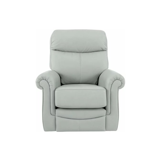 G Plan Avon Leather Manual Recliner Armchair - Cambridge Grey / A Grade