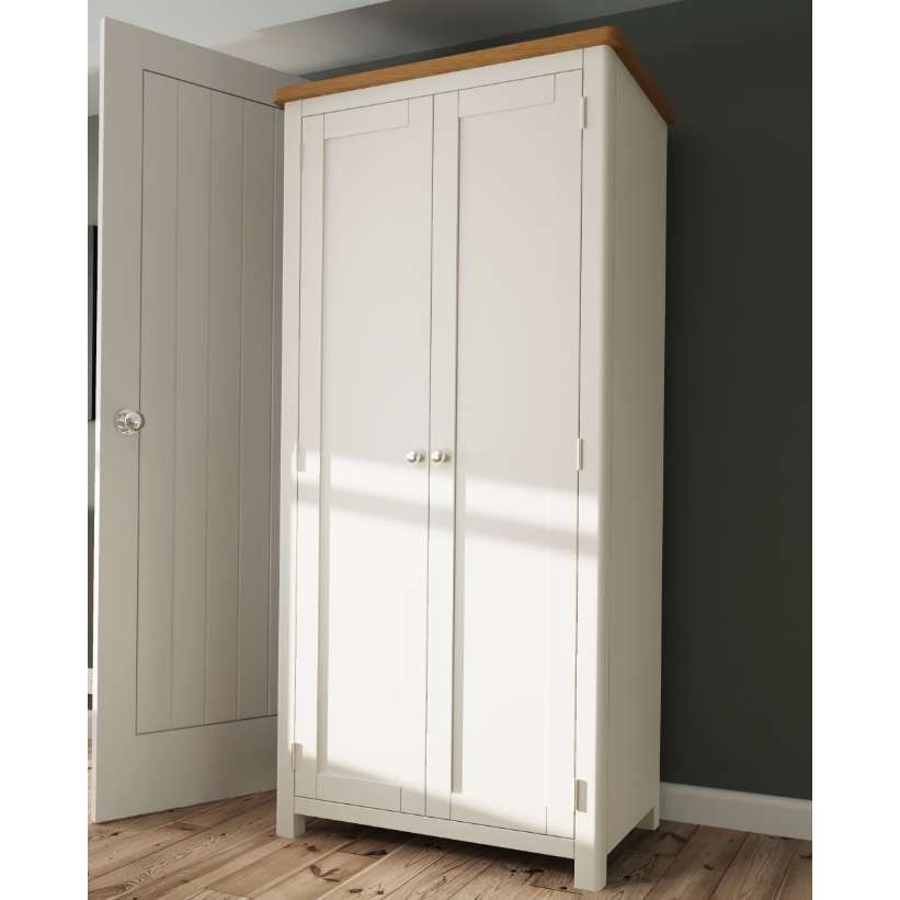 Truffle 2 Door Full Hanging Wardrobe - A Grade