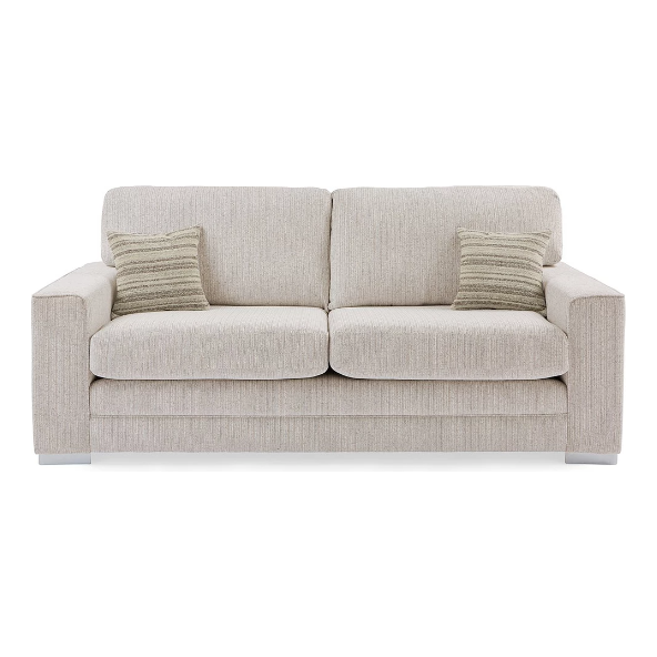 Minc Fabric 3 Seater Sofa - Ivory / B Grade