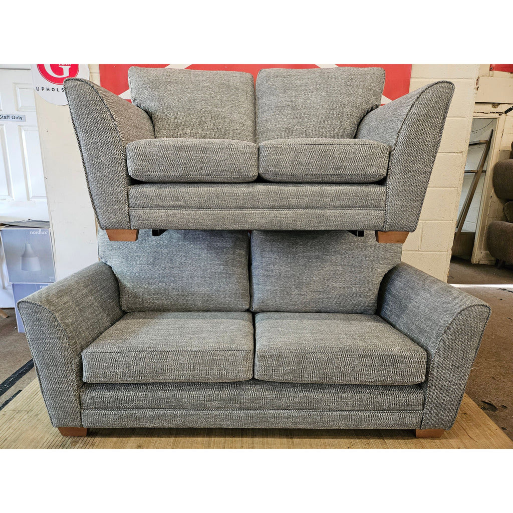 Maddie 3+2 Seater Sofa Set - Speckled Grey / A Grade